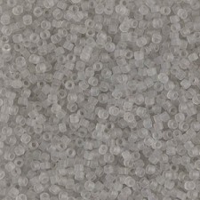 Miyuki delica beads 15/0 - Matted transparent gray mist DBS-1271